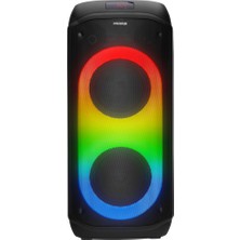Kaia Life Mıcrolab M61, 80W, Taşınabilir, Bt/usb/aux/tf/tws, Rgb Işıklı, 2400MAH Batarya, 2ADET Vhf Mikrofon, Karaoke/parti, Bluetooth Speaker,