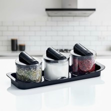 Hype Store Favori 3'lü Baharatlık Seti - Lüks Standlı Mutfak Düzenleyici | Şıklık ve Pratiklik Bir Arada