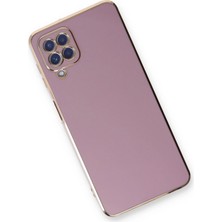 Sh Ticaret Newface Galaxy A22 Kılıf Volet Silikon - Mor