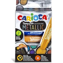 Braventa Collection Carioca Temperello Stick Poster Boyama Kalemi Metalik 6'li