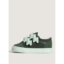 Vans Koyu Yeşil Bebek Yürüyüş Ayakkabısı VN000D1BEMU1-OLD Skool V Bolt Strap Konforlu Tasarım