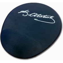 Hype Store LN-1881 Atatürk Imzalı Siyah Ergonomik Suya Dayanıklı Bileklikli Mouse Pad