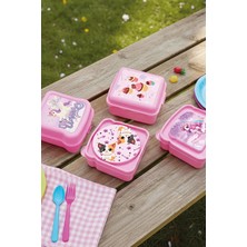 M&L Lunch Box 4'lü Çocuk Beslenme Kutusu Seti - Okul, Kreş ve Anaokulu Için 500 ml Saklama Kabı