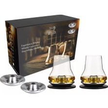 Peugeot 2'li Soğutma Altlıklı Viski Tadım Bardağı Seti