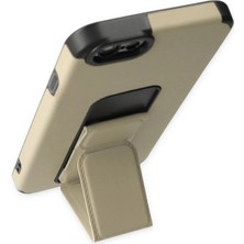 Olinea Newface Iphone 6 Kılıf Mega Standlı Silikon - Gold