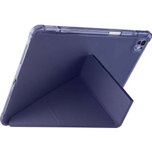 Olinea Newface Ipad Air 13 (2024) Kılıf Kalemlikli Mars Tablet Kılıfı - Lacivert