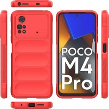 Olinea Newface Poco M4 4g Kılıf Optimum Silikon - Kırmızı