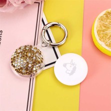 ​zore Airtag 03 Uyumlu Silikon Anahtarlık-Gold