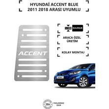 A&G Tuning Hyundai Accent Blue Ayak Dinlendirme Pedalı Krom Ayak Dayama Pedalı