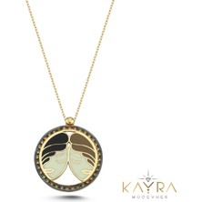 Kayra Mücevher Özel Tasarım Ikizler Burcu Altın Kolye BK04