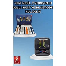 2025 Model Kablosuz Kulaklık ve Yeni Nesil Akıllı Saat Metal Kayış Plastik Kayış