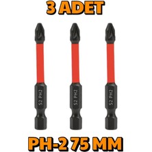 Depomega 3 Adet Ph-2 75 mm Mıknatıslı S2 Çelik Bits Uç Matkap Ucu