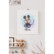 Lilabio Isme Özel Çocuk Odası Kanvas Tablo Minnie (17X21 Cm)