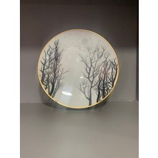 Konyax Pasta Tabağı Set Porselen 6 Kişilik Grigio