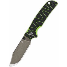 Qsp Kali | Siyah/neon G10 Sap | Düğme Kilitli | 14C28N Çelik Çakı | QS159-C2