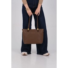 Silver & Polo Silver Polo Kahve - Kahve Mini Rolax Kadın Omuz Çantası SP1241