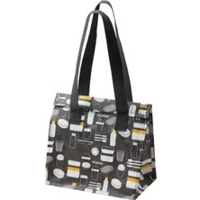 Hepta Collection || Beslenme Çantası | Saklama Çantası | Desenli Gri | Malzemeler: %100 Polipropilen | Ofis / Kolej V