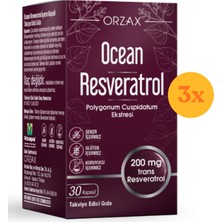 Ocean Resveratrol 200 Mg 90 Kapsül - 3 Adet Sade İçerik ile Ekonomik Aile Paketi