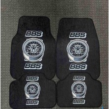 Şimika Bbs Desen Kaymaz Taban Dekoratif Oto Halı Paspas Üniversal Yıkanabilir Her Araca Uyumlu(Kancalı Kumaş Anahtarlık Hediyeli)