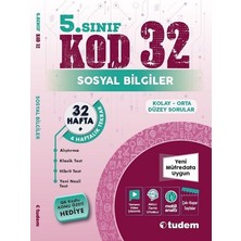 Tudem 5. Sınıf Sosyal Bilgiler Kod 32 Tekrar Testleri Tudem Yayınları