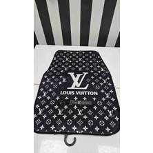 Şimika Louis Desen Kaymaz Taban Dekoratif Oto Halı Paspas Üniversal Yıkanabilir Her Araca Uyumlu (Kancalı Kumaş Anahtarlık Hediyeli)