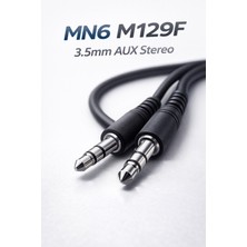 MN6 M129F Aux Kablo 3.5mm Erkek-Erkek 3m Stereo Ses Kablosu