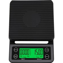 Hype Store 3 kg Zaman Ayarlı Hassas Kahve Terazisi Tartı 0.1gr Hassasiyet