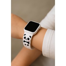 GTURK STORE Panda Figürlü Çocuk Kol Saati (Akıllı Saat Değildir ) Beyaz