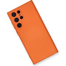 Sh Ticaret Newface Galaxy S24 Kılıf Nano Içi Kadife Silikon - Turuncu