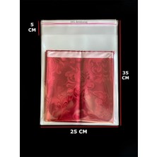 Hg Ambalaj 150 Adet 25X35 cm Bantlı Yapışkanlı Şeffaf Opp Jelatin Poşet ( 25X30*5 cm Kapak)