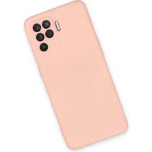 Olinea Newface Reno 5 Lite Kılıf Nano Içi Kadife Silikon - Pudra