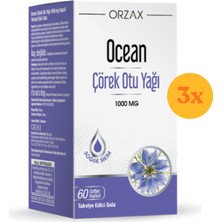 Ocean Çörek Otu Yağı 60 Kapsül - 3 Adet (180 Kapsül)