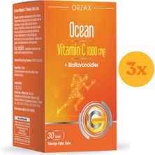 Ocean Vitamin C 1000 Mg 30 Tablet - 3 Adet (90 Tablet)
