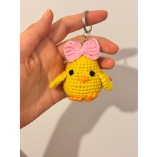 Luma Desingss Örgü Civciv Anahtarlık