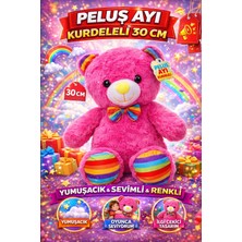 Trust Store Oturan Kurdeleli Peluş Ayı 30 cm Yumuşak Dokulu Şirin Tasarım