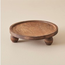 Hype Store Bella Maison Wooden Ahşap Yuvarlak Sunum Standı Naturel (25 Cm)