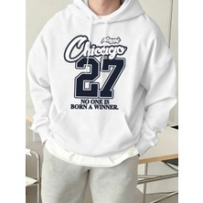 Chicago Oyuncuları Numarası 27 Baskılar Erkekler Hoody Yumuşak Polar Tişörtü Hip Hop Sokak Gi