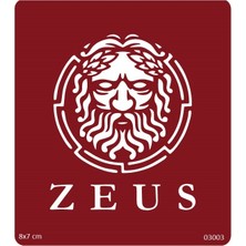 Airbrush Tattoo Tanrı Zeus Yapışkanlı Stencil Süsleme ve Boyama Kalıbı