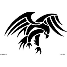 Airbrush Tattoo Keskin Kartal Yapışkanlı Stencil Süsleme ve Boyama Kalıbı