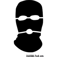 Airbrush Tattoo Haydut Banka Soyguncusu Yapışkanlı Stencil Süsleme ve Boyama Kalıbı