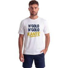 Color Luxe ''n'golo N'golo Kanté'' Tezahürat Temalı Baskılı %100 Pamuk Rahat Kesim Premium Erkek Tişört