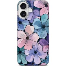 Lelia iPhone 16 Uyumlu Baskılı Şeffaf Telefon Kılıfı | Koleksiyon: Pastelbloom Soft Series