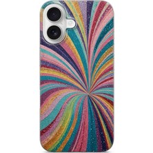 Lelia iPhone 17 Uyumlu Baskılı Şeffaf Telefon Kılıfı | Koleksiyon: Colorwave Flux