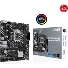 Binbir Göz Bilgisayar Asus Prıme H610M-K D4 Argb 2xddr4 Vga/hdmı 1xm.2 1xglan 1700P Anakart