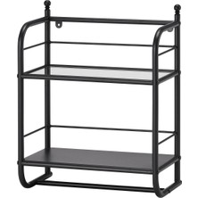 Hobiurun Duvar Rafı, Siyah, 40X51 cm