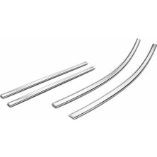 Universal Renault Uyumlu Clio 5 2019- Cam Çıtası Paslanmaz Çelik 4 Parça