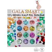 Gala Smart  Sim Süs Seti 12 Li No:renkli Kalpli 12LI Süsleme Seti