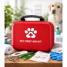 Kedi Köpek Acil Ilk Yardım Seti Pet Ecza Çanta Tıbbi Malzeme Tatil ve Kamp Araba Çantası