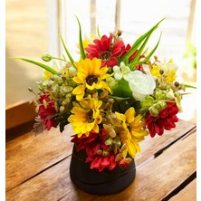 Sedosh Home Vision Yapay Renkli Kırçiçeği Aranjmanı Dekoratif Masaüstü