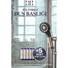 Dihamer Geliştirilmiş Akış Teknolojili Filtreli Duş Başlığı | Arıtmalı & Tazyikli + 5 Filitre